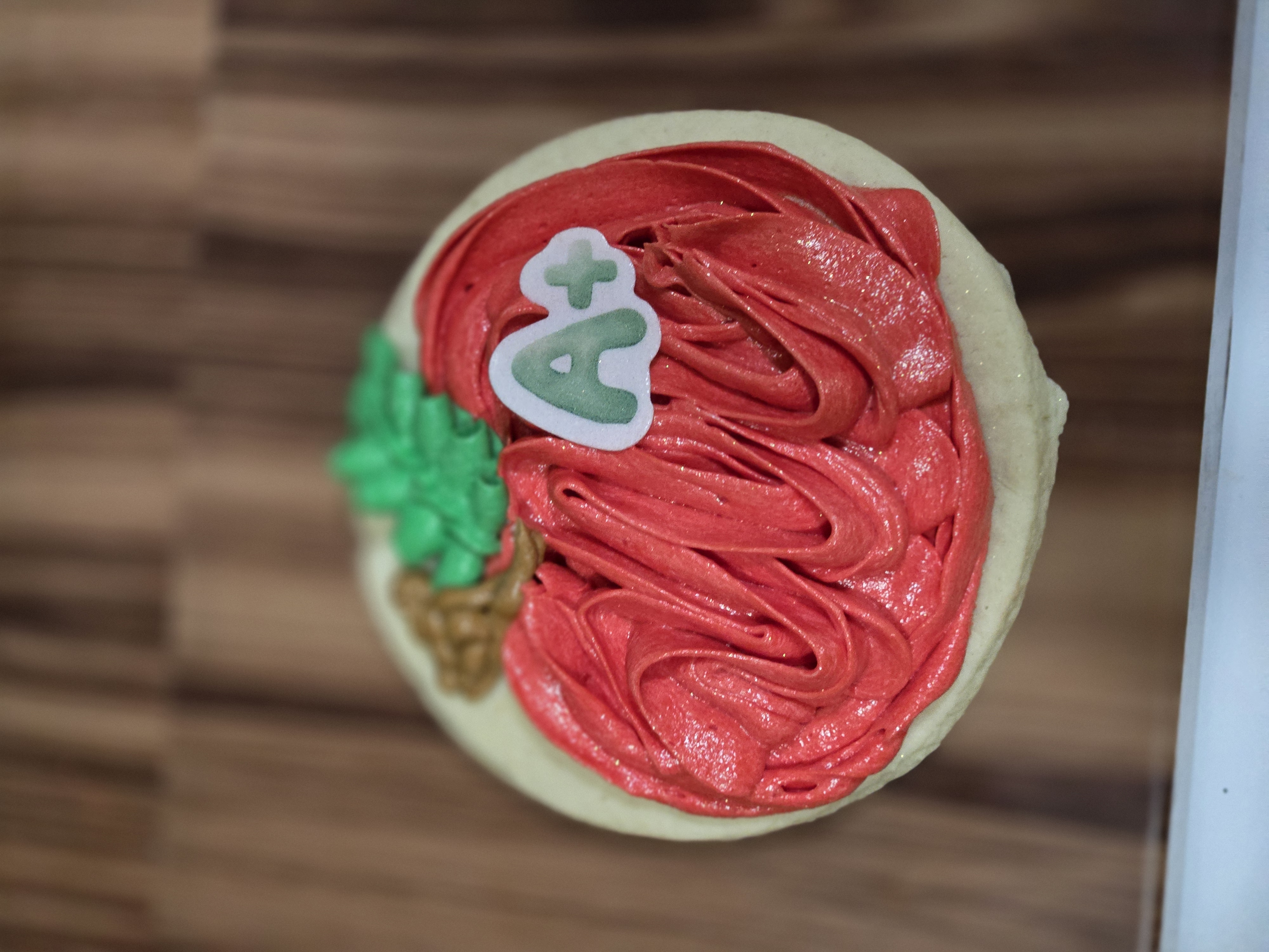 Frosted sugar cookie